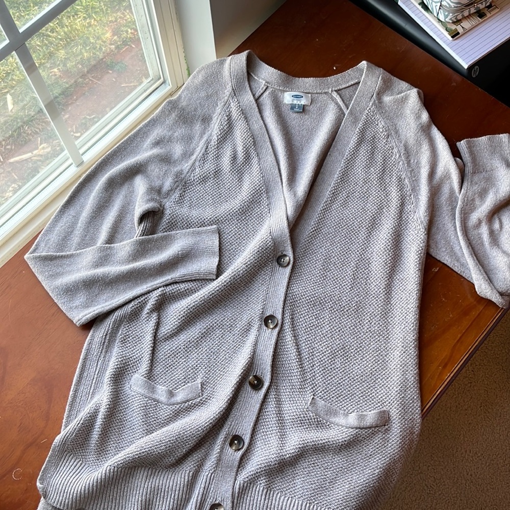 Oatmeal Women’s Old Navy Cardigan -Large